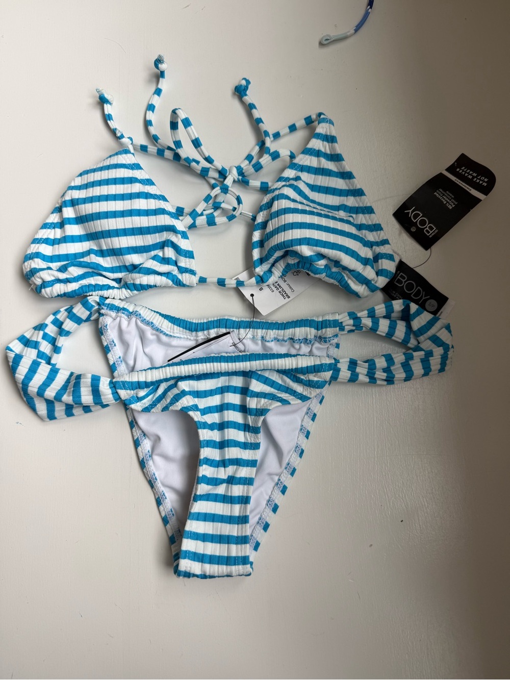 Cotton On Body Blue & White Striped Women's Bikini